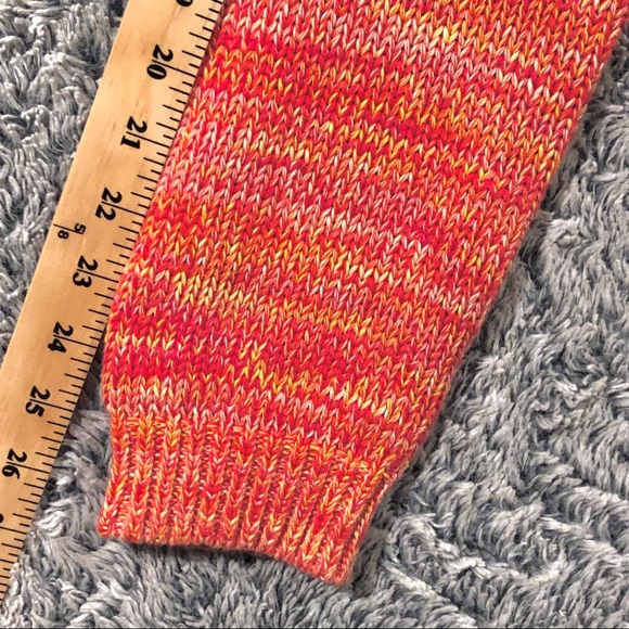 525 America Crew Neck Thick Knit Sweater / Heathered Orange / Women M - Picture 10 of 10